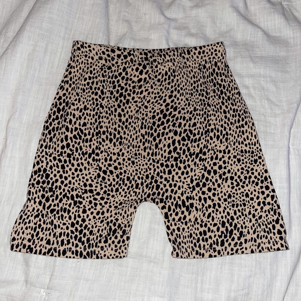 brand new cheetah john galt biker shorts